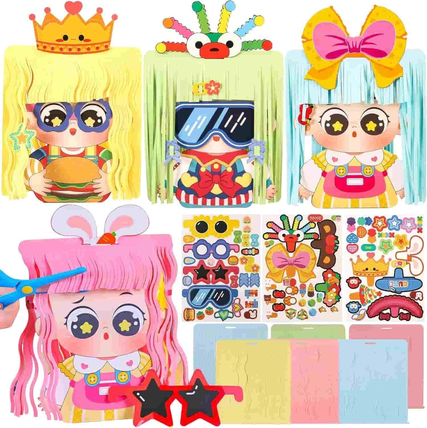 Hairstyle Design DIY Paper Craft Kit